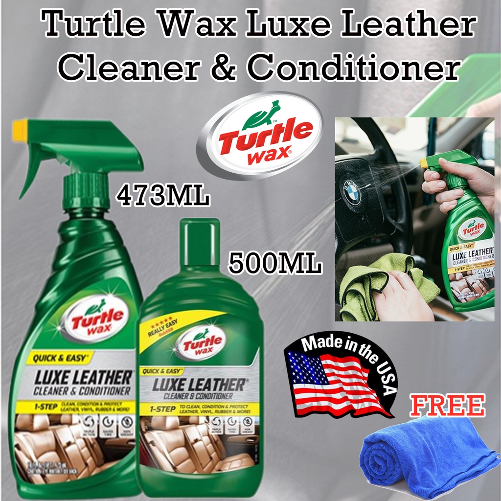 (100 Genuine Product) Turtle Wax Luxe Leather Cleaner & Conditioner