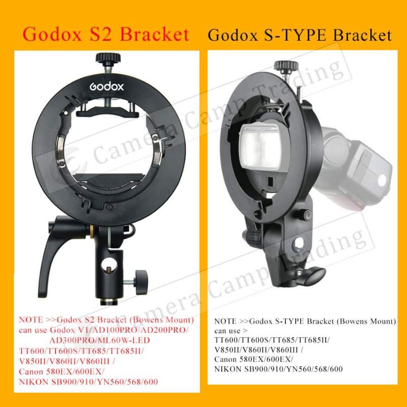 Godox S2 Bracket & S-Type Bracket (Bowens Mount)> can use Godox TT600 ...