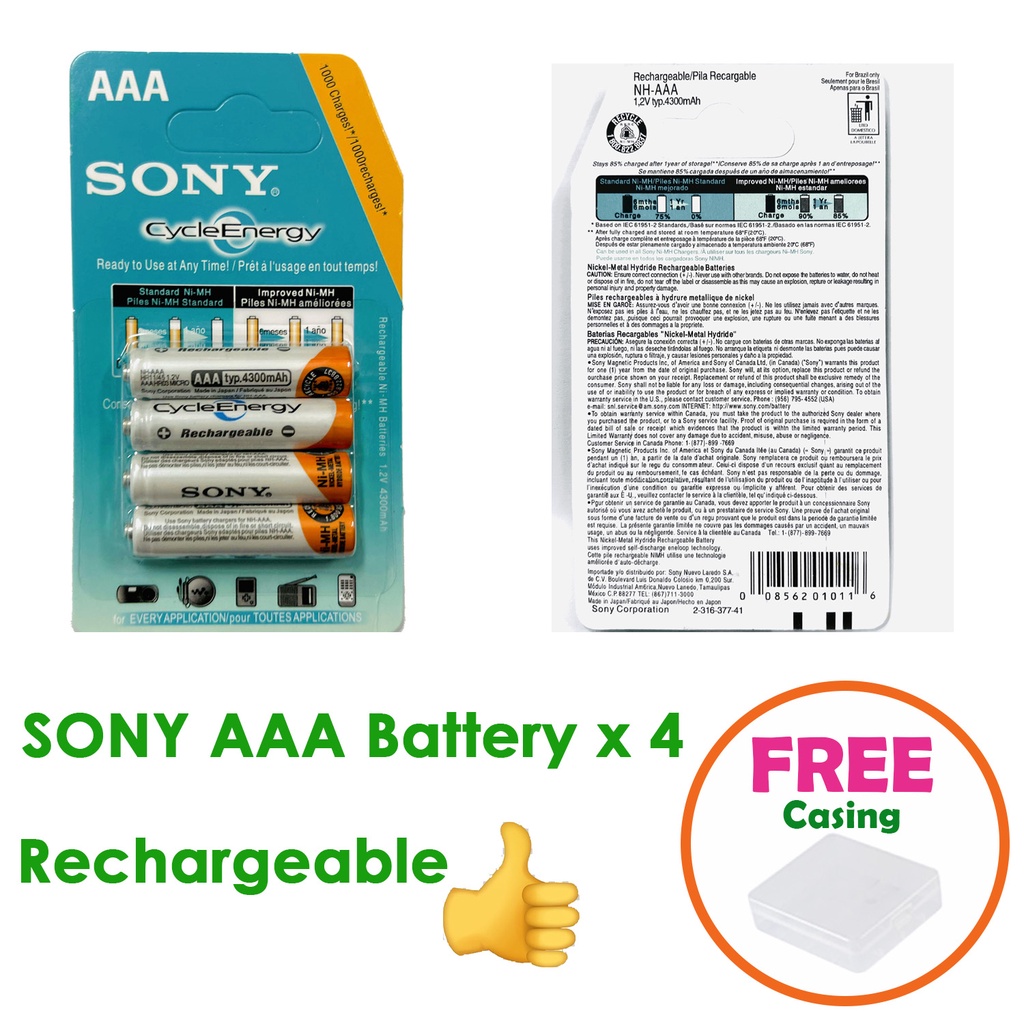 Bateri AA AAA Bateri Cas Semula Bateri Rechargeable AA AAA Battery