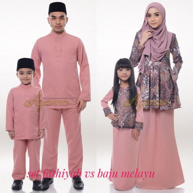 2545 3881 3882 SET SEDONDON FAMILY BAJU  RAYA 2021  