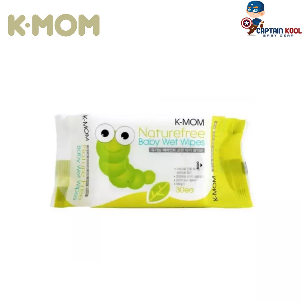K Mom Natural Pureness Wet Wipes 30s | Shopee Malaysia
