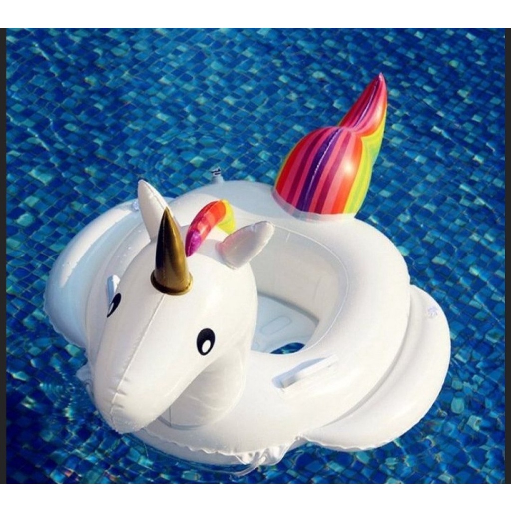 Inflatable Kids Swimming Float Boat Unicorn Design With Handle ...