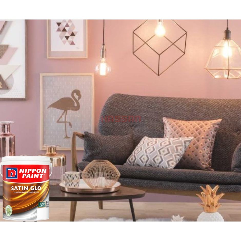 CAT WARNA SIMEN BERKILAT// Nippon Paint Satin Glo 1 Liter READY