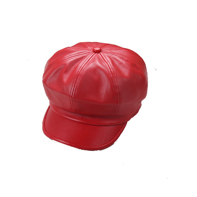 Children S Hats Leather Retro Boys And Girls Octagonal Berets Painters Parent Child Trends Shopee Malaysia - painter s cap roblox
