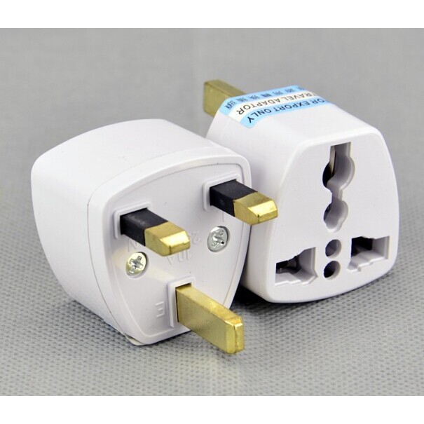 Universal 2 Pin To 3 Pin UK AU Plug Malaysia Travel Converter Adapter ...