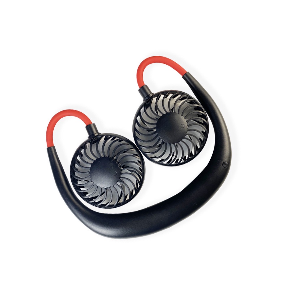 🌹[Local Seller]  Adjustable Neck Fan 360 Adjustment Portable Sport Hand Mini Cooling Neckband Do