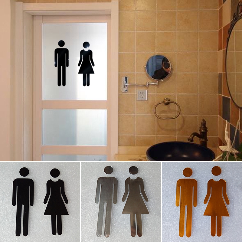 Toilet Plate Restroom Door Sign Details about   Men Toilet Door Sign Toilet Decor WC Sign 
