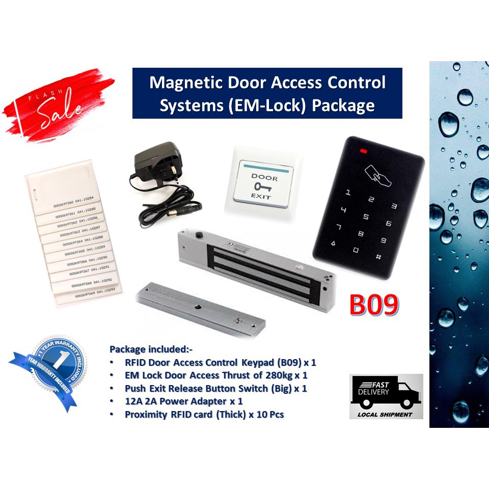 Standalone Door Access Controller EM keychains RFID Access Control