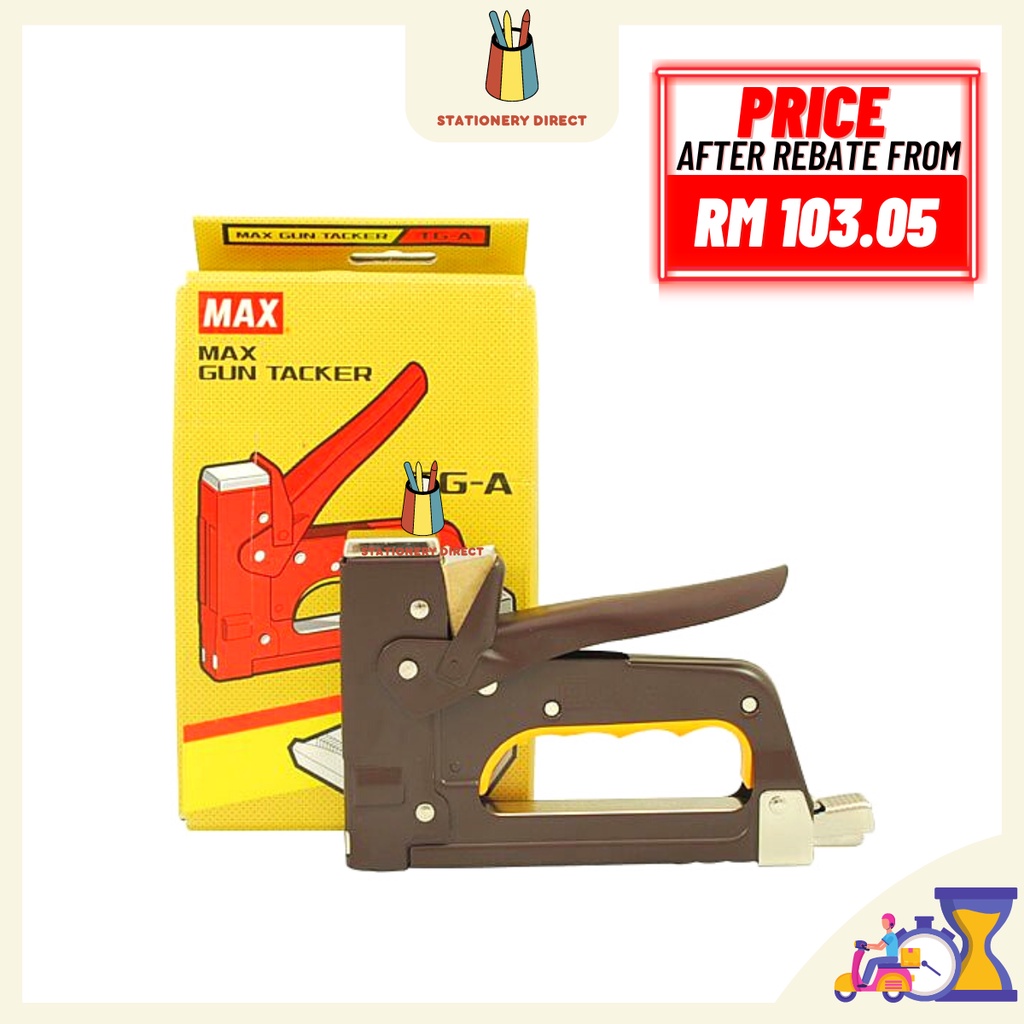MAX TGA Gun Tacker Steel / Heavy Duty Stapler / Big Stapler Shopee