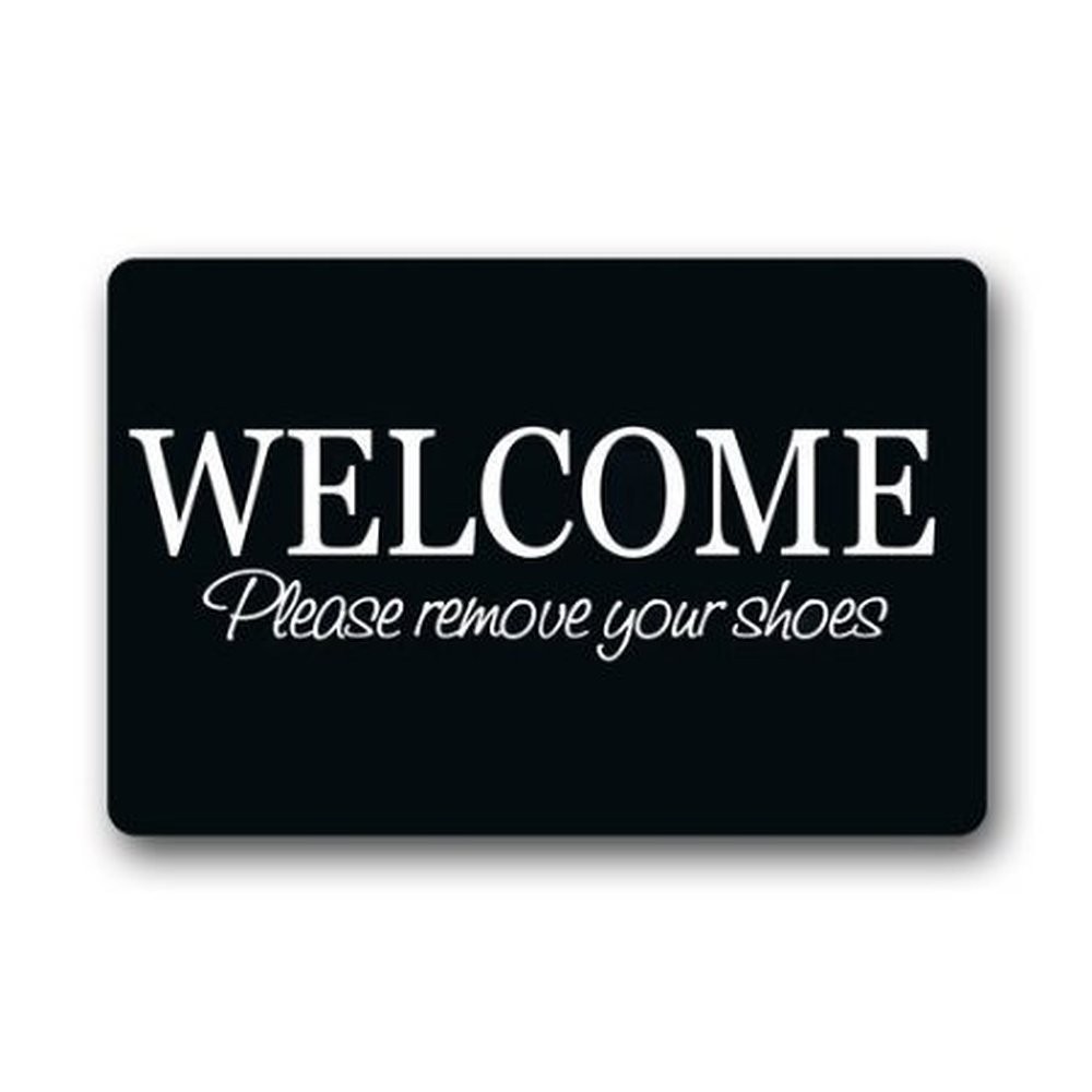 Welcome Please Remove Your Shoes Decorative Door Mat Indoor