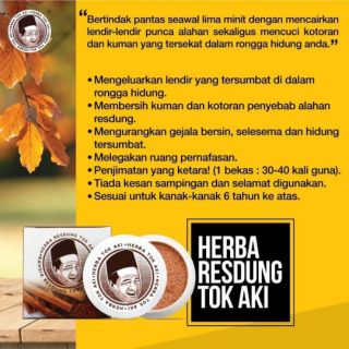 UBAT RESDUNG HERBA TOK AKI ORIGINAL  Shopee Malaysia