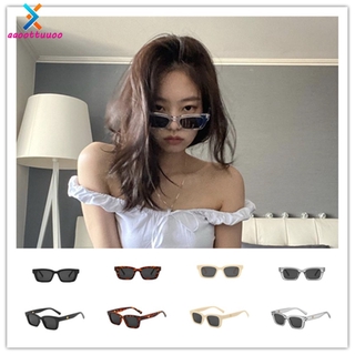 Retro Square Frame Jennie Same Sunglasses Trendy Korean Fashion Glasses New