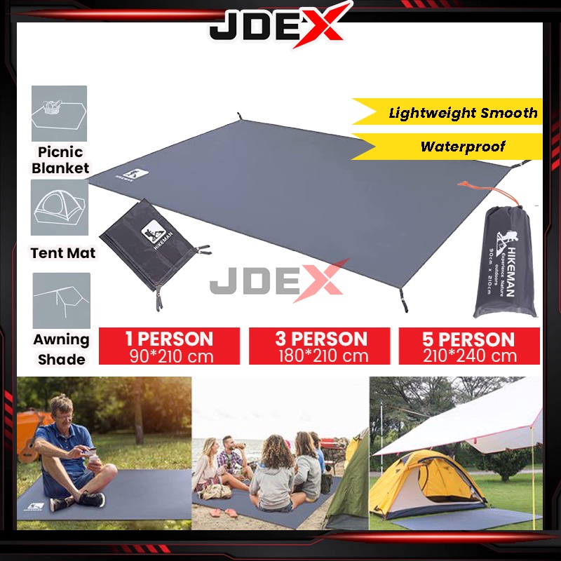 JDEX Camping Mat Picnic 2 IN 1 Flysheet Ground Sheet Camping Waterproof