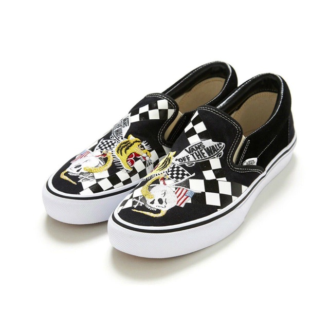 vans checkerboard slip on japan