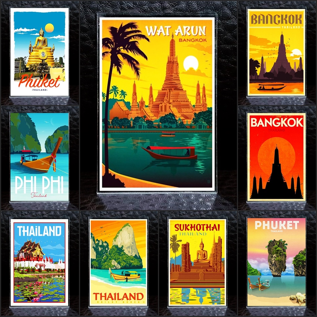 Thai Fridge Magnet Acrylic Body Souvenir Of Thailand 2 × 3 Inch 2x3 "