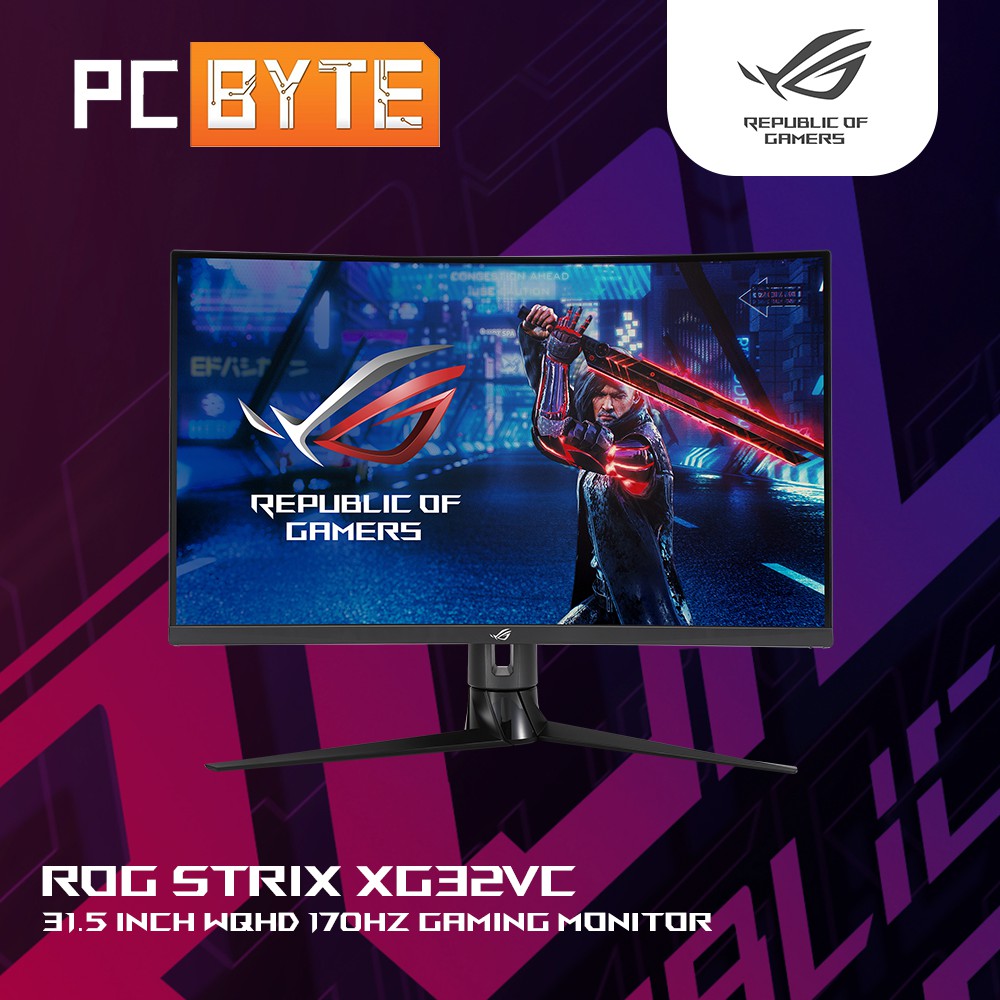 ASUS ROG Strix XG32VC Gaming Monitor (31.5" WQHD/2560x1440) Shopee
