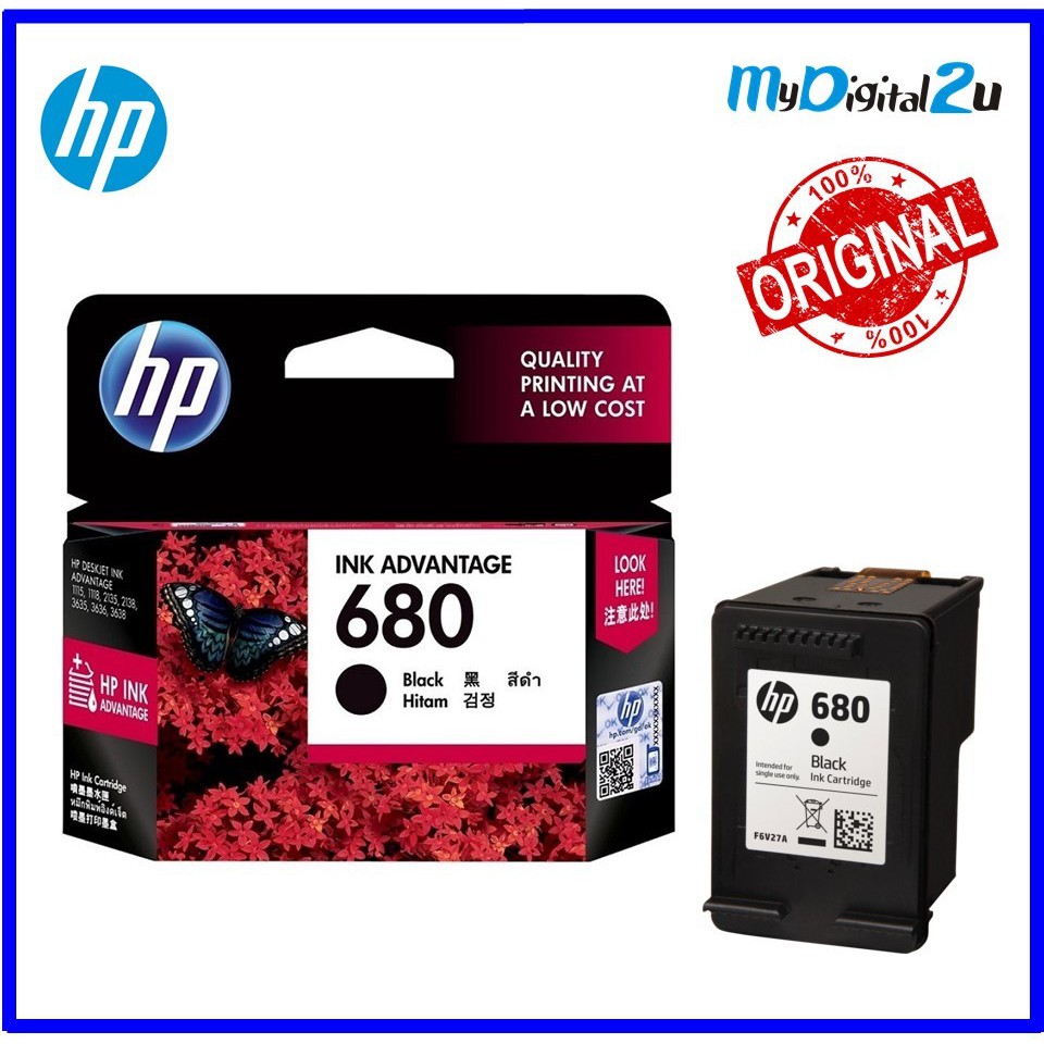 hp 680 black and colour ink cartridge