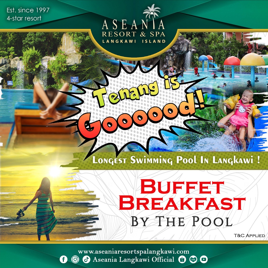 Buy Buffet Breakfast By The Pool Aseania Resort Spa Langkawi 1 Pax Daily Seetracker Malaysia