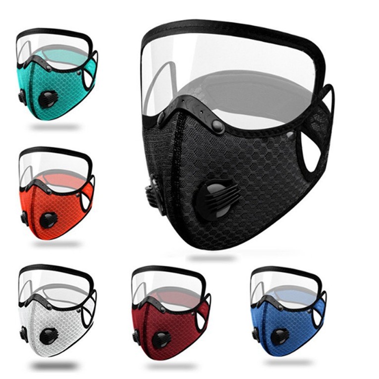 2 IN1 adults PM2.5 Dust Sport Mask Activated Carbon Filter Anti