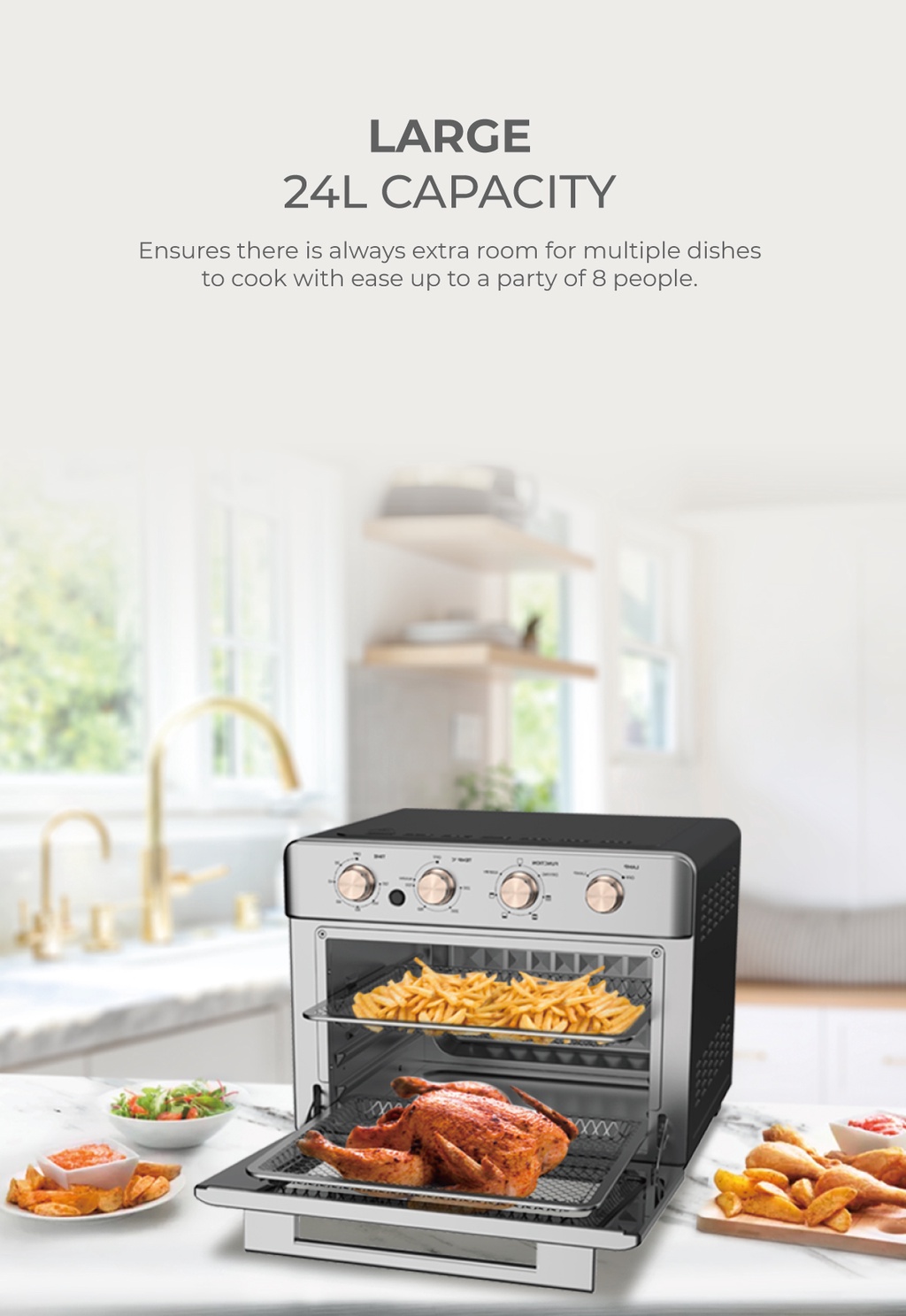 PERYSMITH PS9000 AIR FRYER OVEN BLACK/RED PerySmith Malaysia