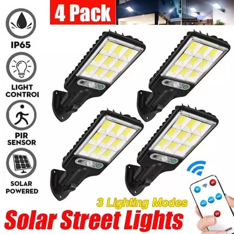 4000W 3 Modes Solar Street Lights Outdoor Light Remote Control