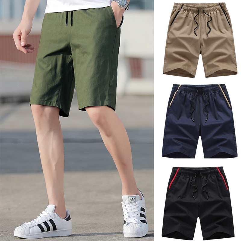 mens cotton drawstring shorts