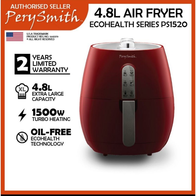 Perry Smith Air Fryer 3d 4 8l Ecohealth Series Ps1520 Shopee Malaysia
