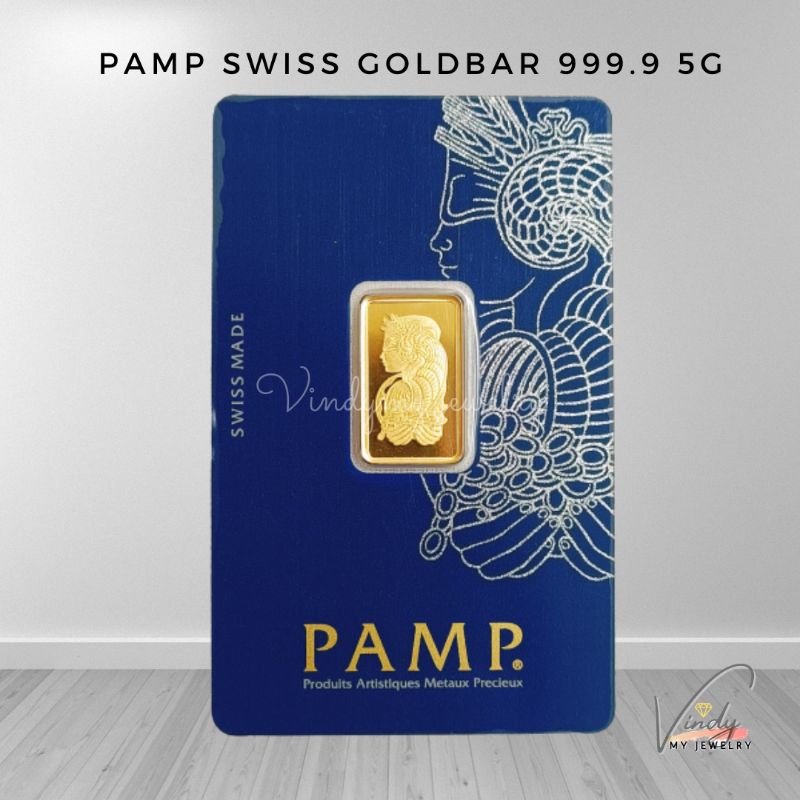 VINDYMY 999 PAMP SWISS GOLDBAR 5G 999 GOLD / SWISS PAMP