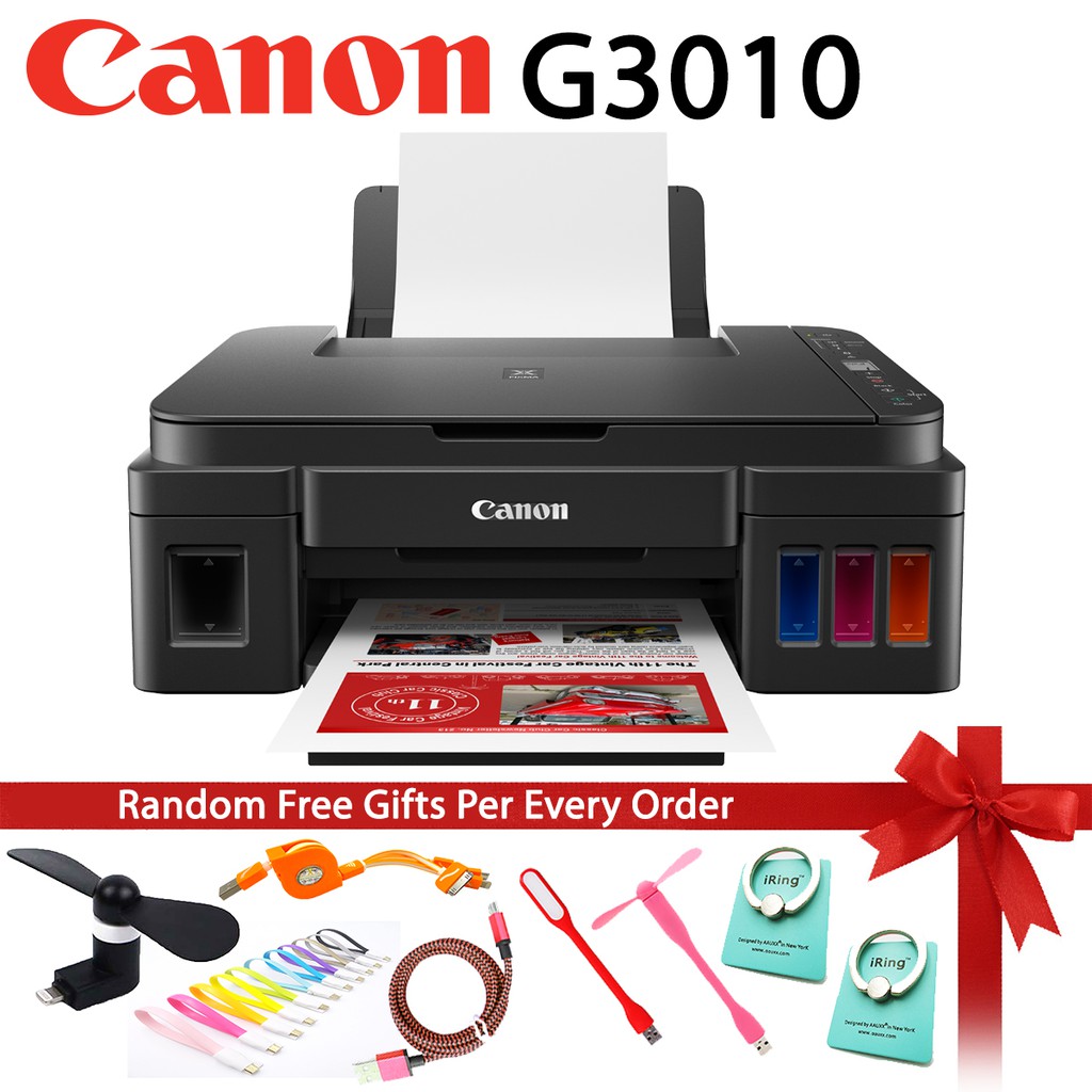 Canon PIXMA G3010 Refillable Ink Tank Wireless Printer ...