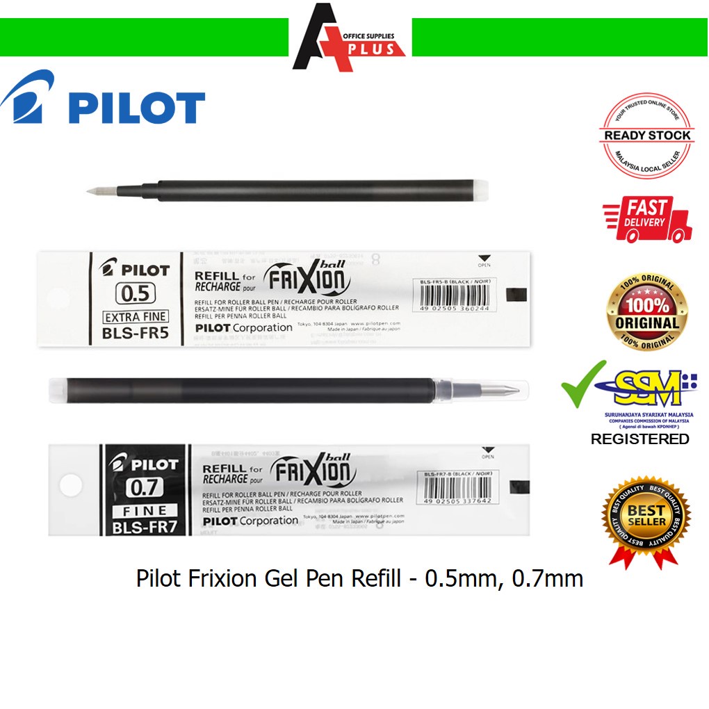 PILOT Frixion Gel Pen Refill / Isian Semula Pen Dakwat Gel - Extra Fine ...