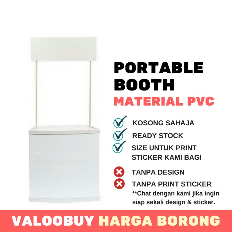 Pvc Portable Booth Fold Able Pvc Promotion Table Display Counter