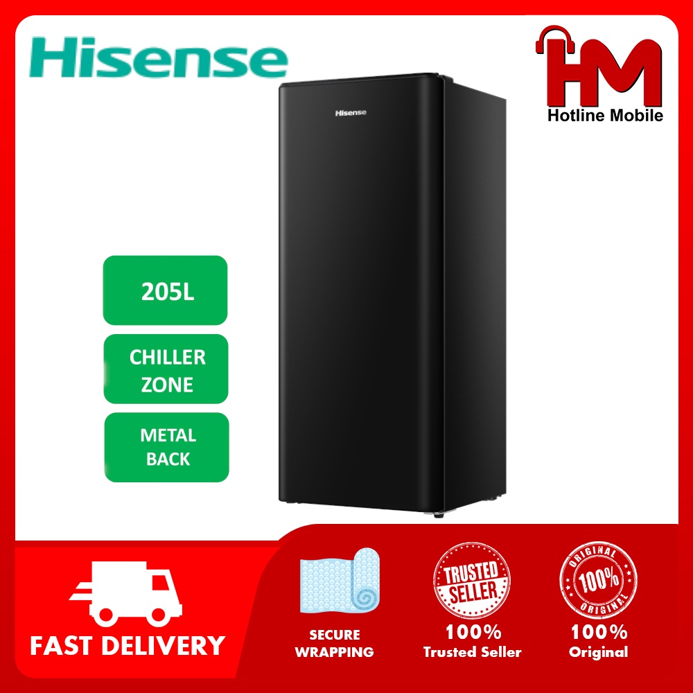 Hisense RR239D4ABN 205L Gross Refrigerator Single Door Fridge Shopee