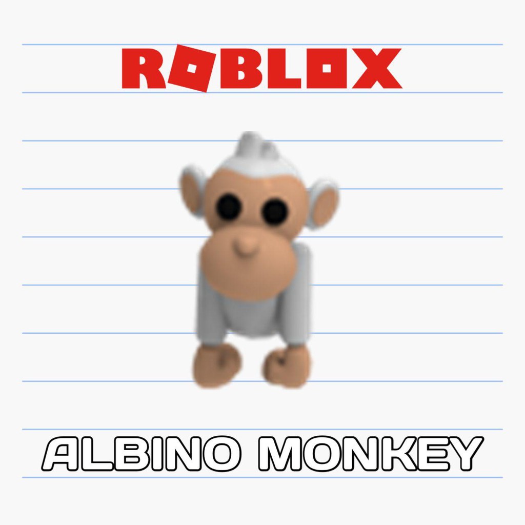 Roblox Adopt Me Albino Monkey Shopee Malaysia - roblox adopt me mega albino monkey