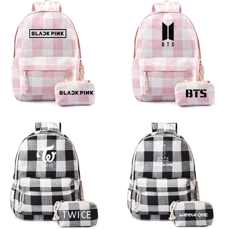 bts pink backpack