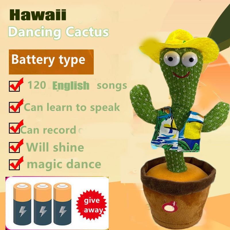 Cactus Toy Dance Speak Kaktus Bercakap 