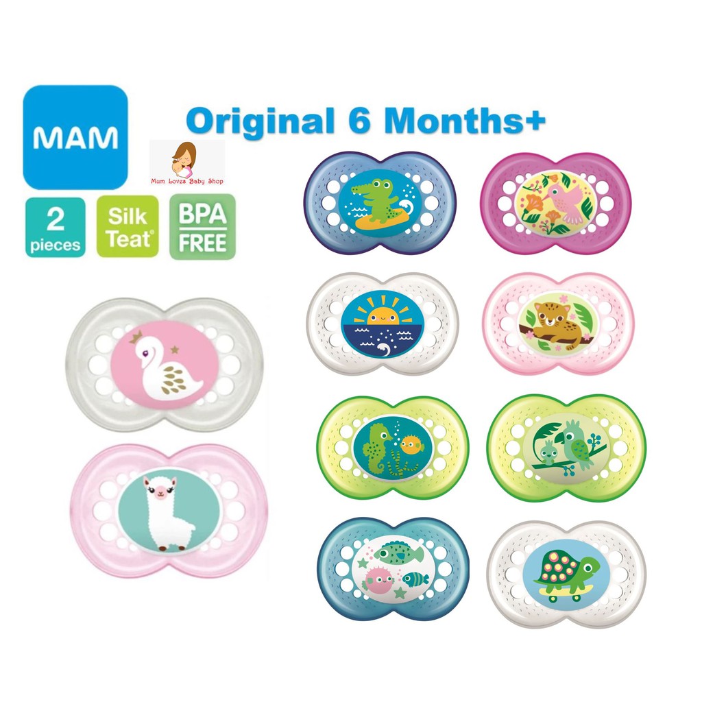 MAM Original Pacifier (2pcs/pack) (6month+) Shopee Malaysia