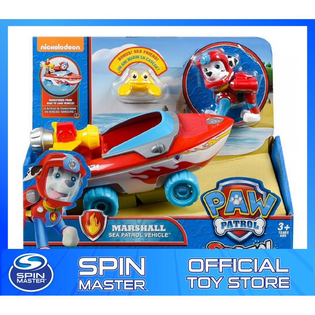 paw patrol marshall sea patrol vehicle