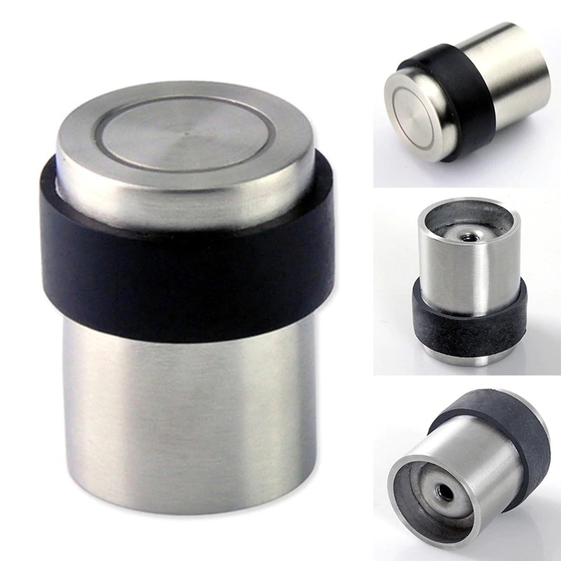 Floor Mount Glass Door Security Protection Stainless Steel Door