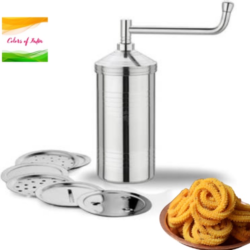 Stainless Steel Muruku Maker Sev Sancha Noodle Extruder Spaghetti Murukku Maker Idiyappam Indian Snacks Hand Tool