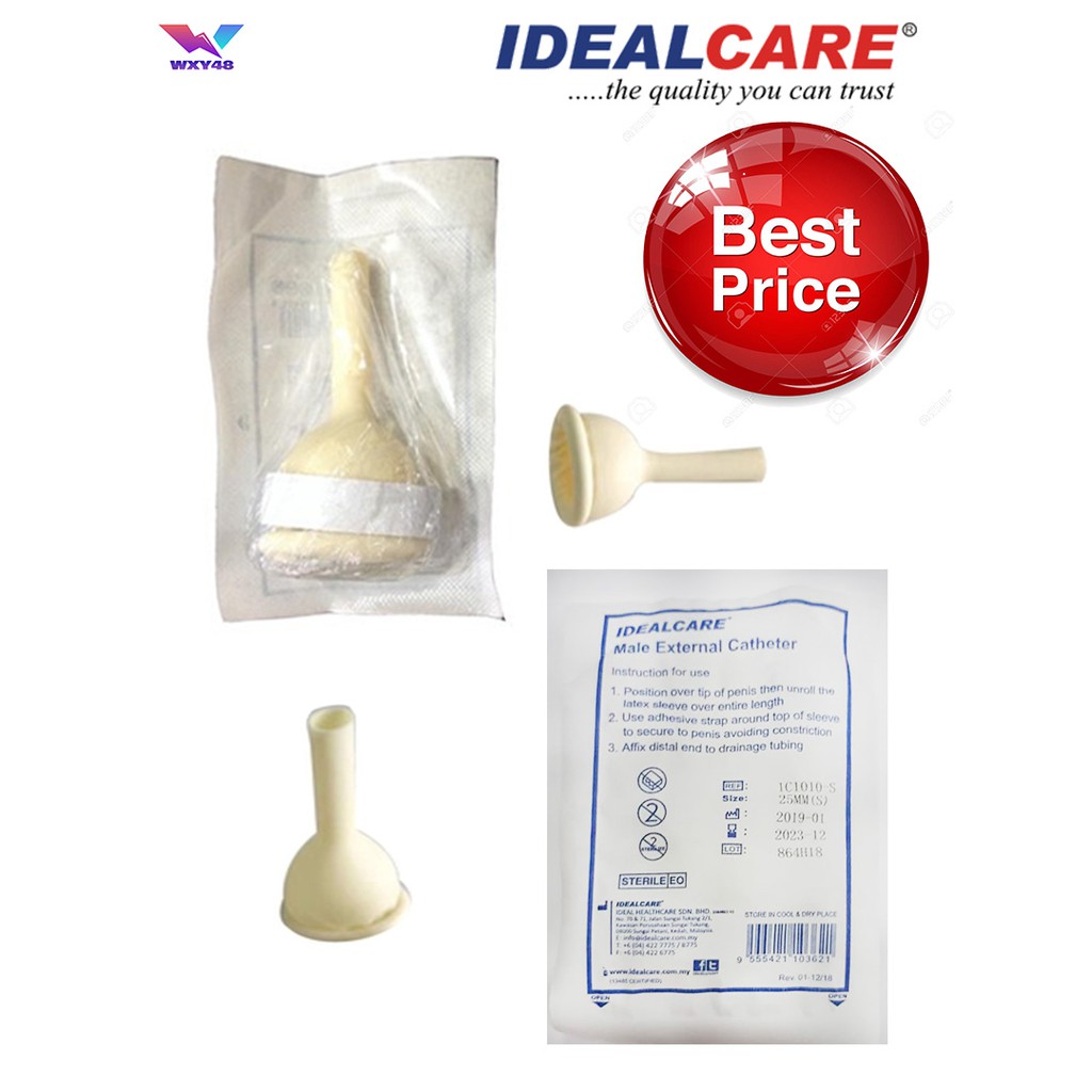 Idealcare Male External Catheter Uridrop Condom Catheter S Mm M