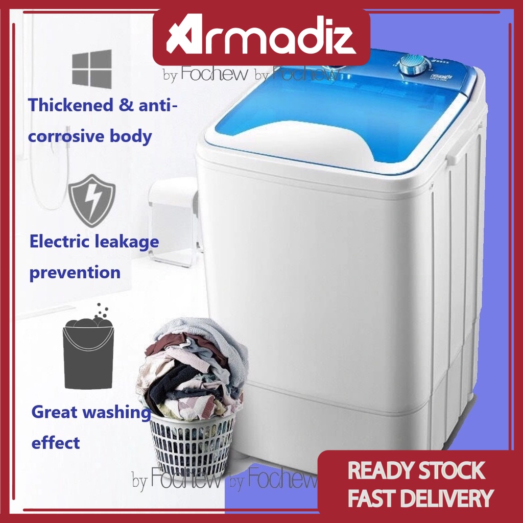 AMZ Washing Machine 7.6kg Automatic with UV-Sterilize Microchip control Simulated Hand Washing 紫光杀菌洗衣机