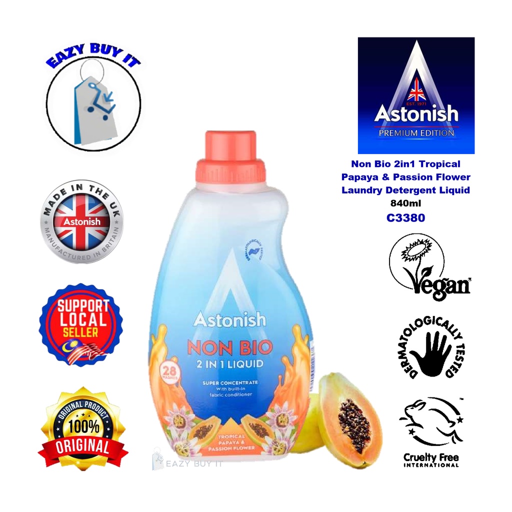 Astonish Non Bio 2 in 1 Tropical Papaya & Passion Flower Laundry