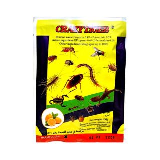 CRAZYTIGER INSECTICIDE POWDER RACUN CICAK, LIPAS, SEMUT 