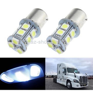 2x White Interior 1156 Led Dome Sleeper Cab Light Bulb For Freightliner Cascadia