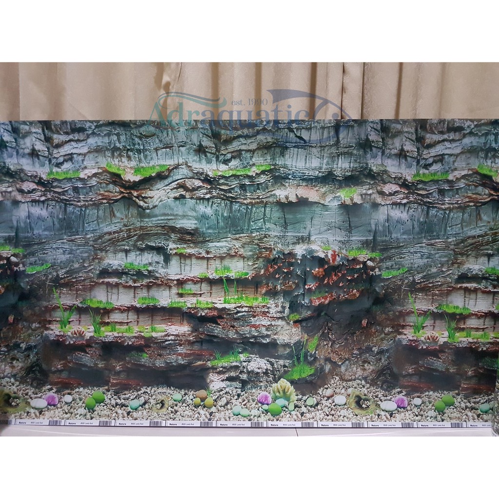 Aquarium Wallpapers UK. 60cm MOTIF 9035 AQUASCAPE BACKGROUND (PER 1 METER)