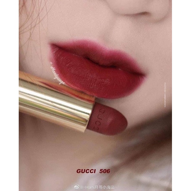 Gucci matte 506 Louisa Red Lipstick - Genuine product | Shopee Malaysia