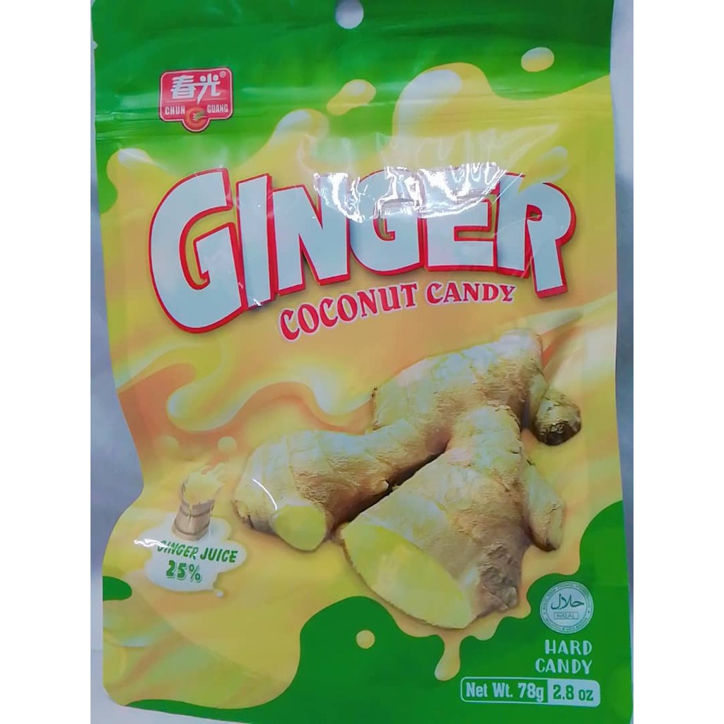 Chun Guang Ginger Coconut Candy 78g Shopee Malaysia 3848