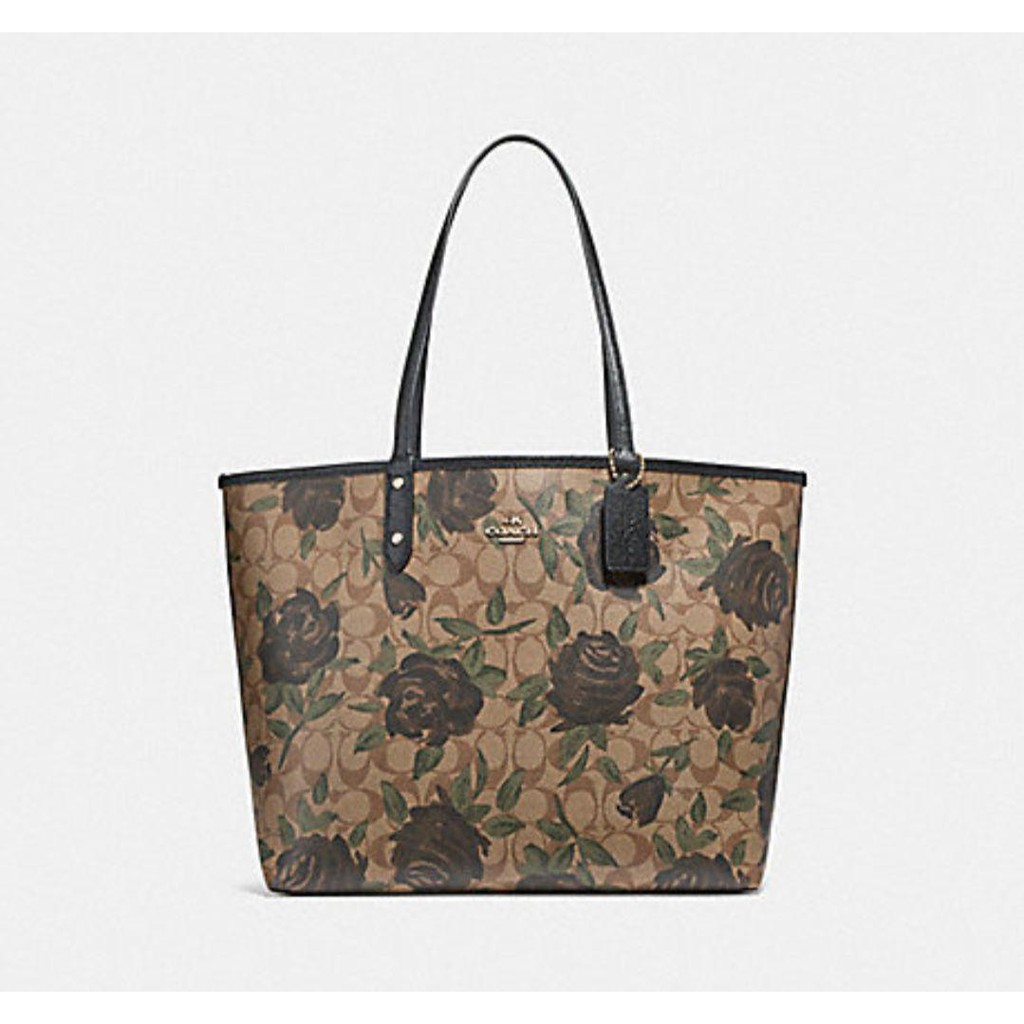 coach camo tote