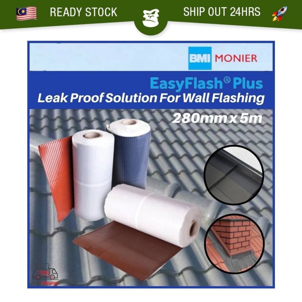 BMI MONIER EasyFlash Plus Wall Flashing Easy Flash Dinding Atap Leak