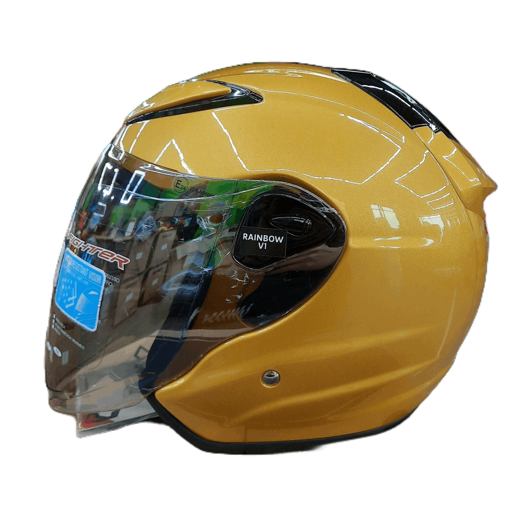 NHK Helmets R6 v2 Solid (Gold Glossy) Shopee Malaysia